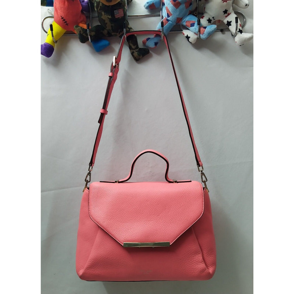 Kate Spade New York Pink Leather Top Handle Satchel Crossbody Bag - Picture 16 of 16